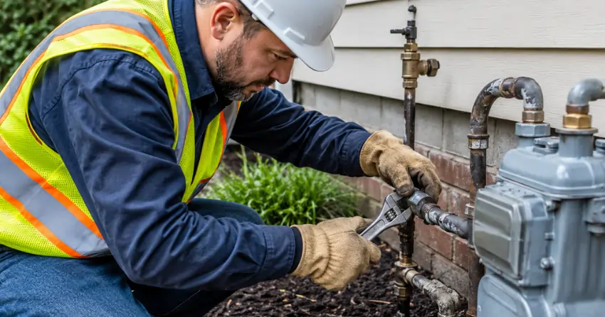gas line repair New York cost assessment and leak fix by certified technician