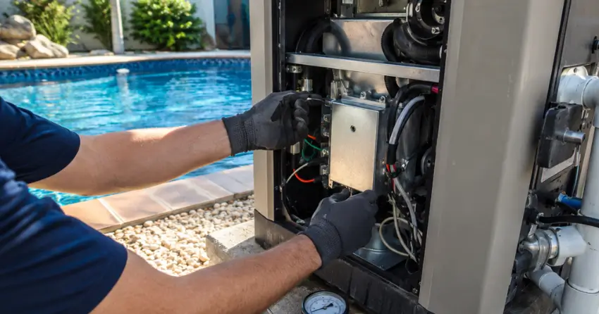swimming pool heater service New York  annual maintenance visit