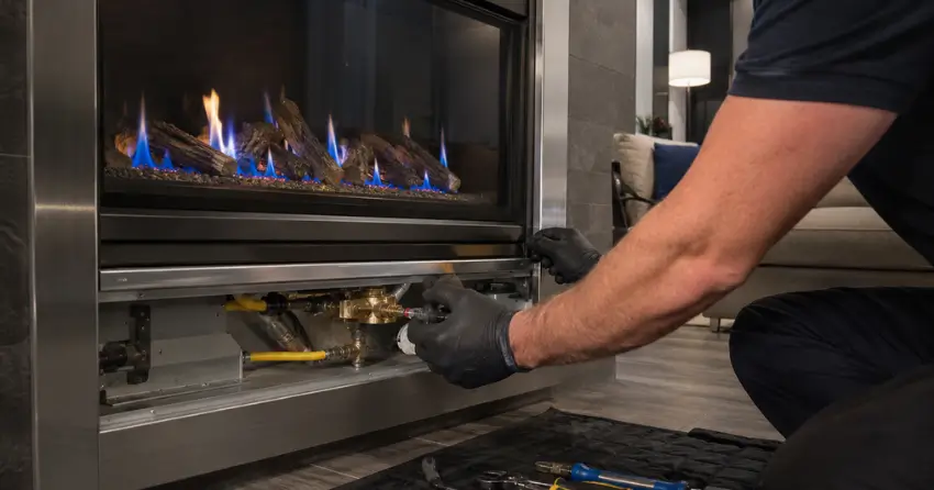 gas fireplace maintenance service covering direct-vent unit in Staten Island